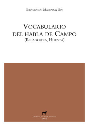 Portada libro: "Vocabulario del habla de Campo (RIbagorza, Huesca)"